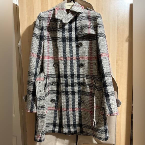 Burberry wool check coat - Picture 2 of 7